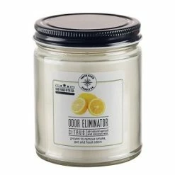 Brand new ⌛ Bell-A-Roma Candle Odor Eliminator 9 Oz Jar Candle - Citrus Fresh - Case Of 6 - Apricot Coconut Wax 🛒
