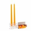 Buy 😉 A Candle Co. Wholesale Orange Taper Candles - 10 Inch - Unscented Case Of 144 💯