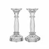 Outlet 🌟 Life Style 6 Solid Glass Tall Taper Candle Holders 👍