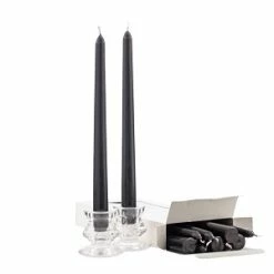 Promo 😀 A Candle Co. Wholesale Black Taper Candles - 10 Inch - Unscented Case Of 144 🤩