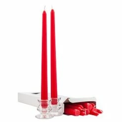 Coupon 🎁 A Candle Co. Wholesale Red Taper Candles - 12 Inch - Unscented Case Of 144 ✨