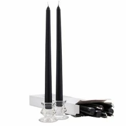 Brand new 😍 A Candle Co. Wholesale Black Taper Candles - 12 Inch - Unscented Case Of 144 🤩
