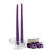 Promo 🧨 A Candle Co. Wholesale Purple Taper Candles - 12 Inch - Unscented Case Of 144 🎁