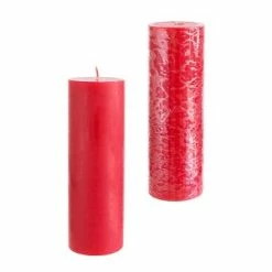 Budget 🎉 Bell-A-Roma Candle 12 Red 3x9 Pillar Candles - Hand Poured 👏