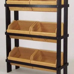 South River Candle Co. Shop 11 New ⭐ Wood Spec Crate Display With 6 Crates 👍