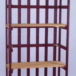 South River Candle Co. Shop 7 New 🛒 Wood Spec Solid Spruce Folding Shelf Unit With 4 Shelves 💯