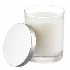 New ✔️ South River Candle Co. Private Label Clear 6.5 Oz Tumbler Jar Candle With Silver Lid -12 Candles Per Order 🥰